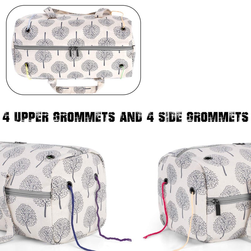 Luxja Knitting Bag, Yarn Bag for Yarn Skeins, Crochet Hooks, Knitting Needles (up to 14 Inches) and Other Accessories, Tree - Image 3